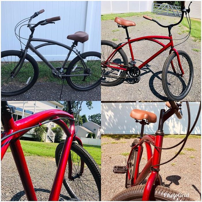 Bikes powder coating