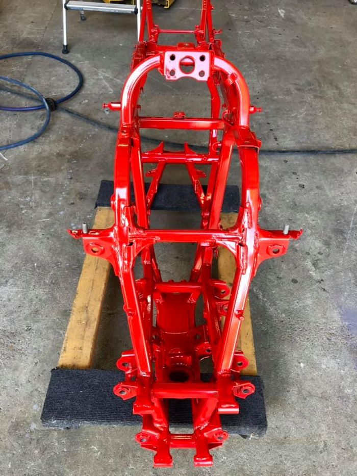Frames powder coating by Pasadena Powder Coating