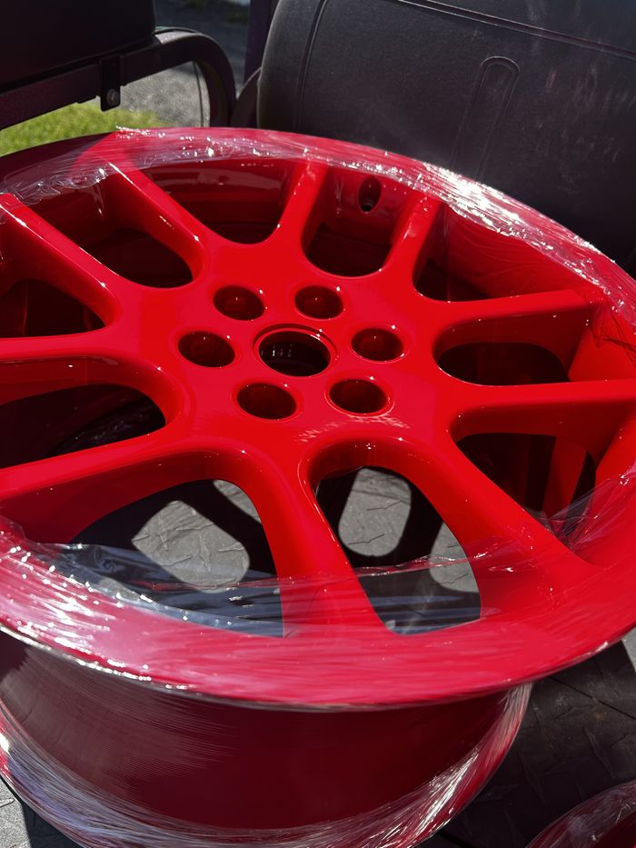 Rims powder coating by Pasadena Powder Coating
